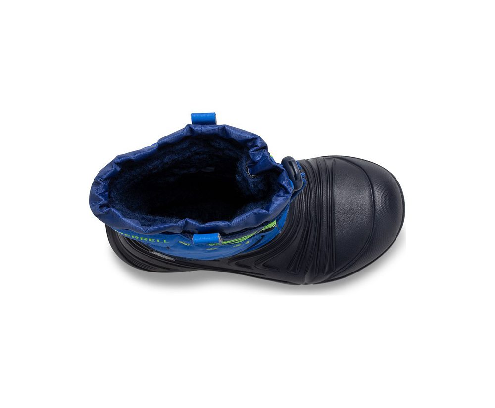 Merrell Boots Blue/Black - Snow Quest Lite 2.0 Waterproof - Kids 07GTANSZD